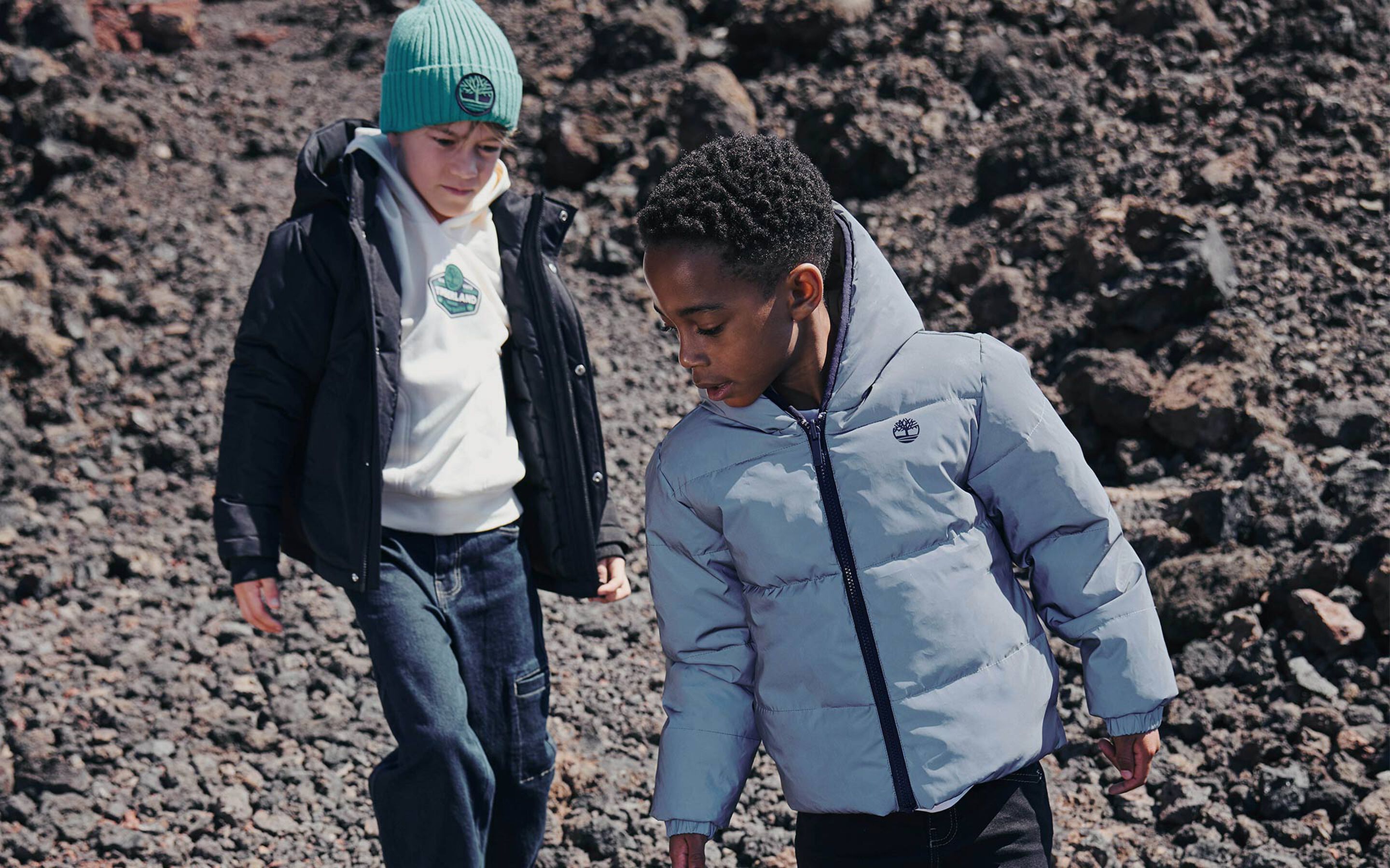 Les vestes et manteaux pour enfants de la marque Timberland sur Kids around