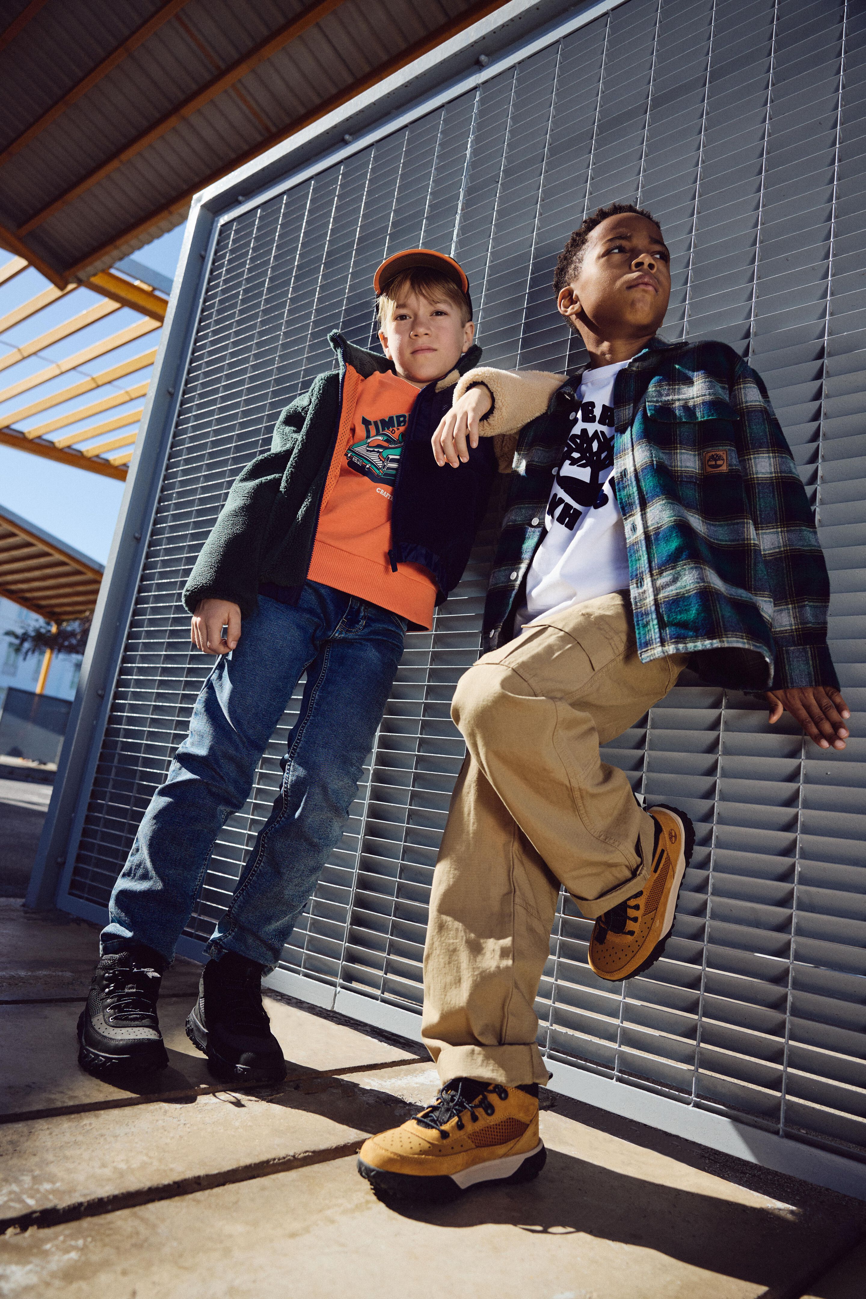 Timberland kids look ready for back to school kids arounds