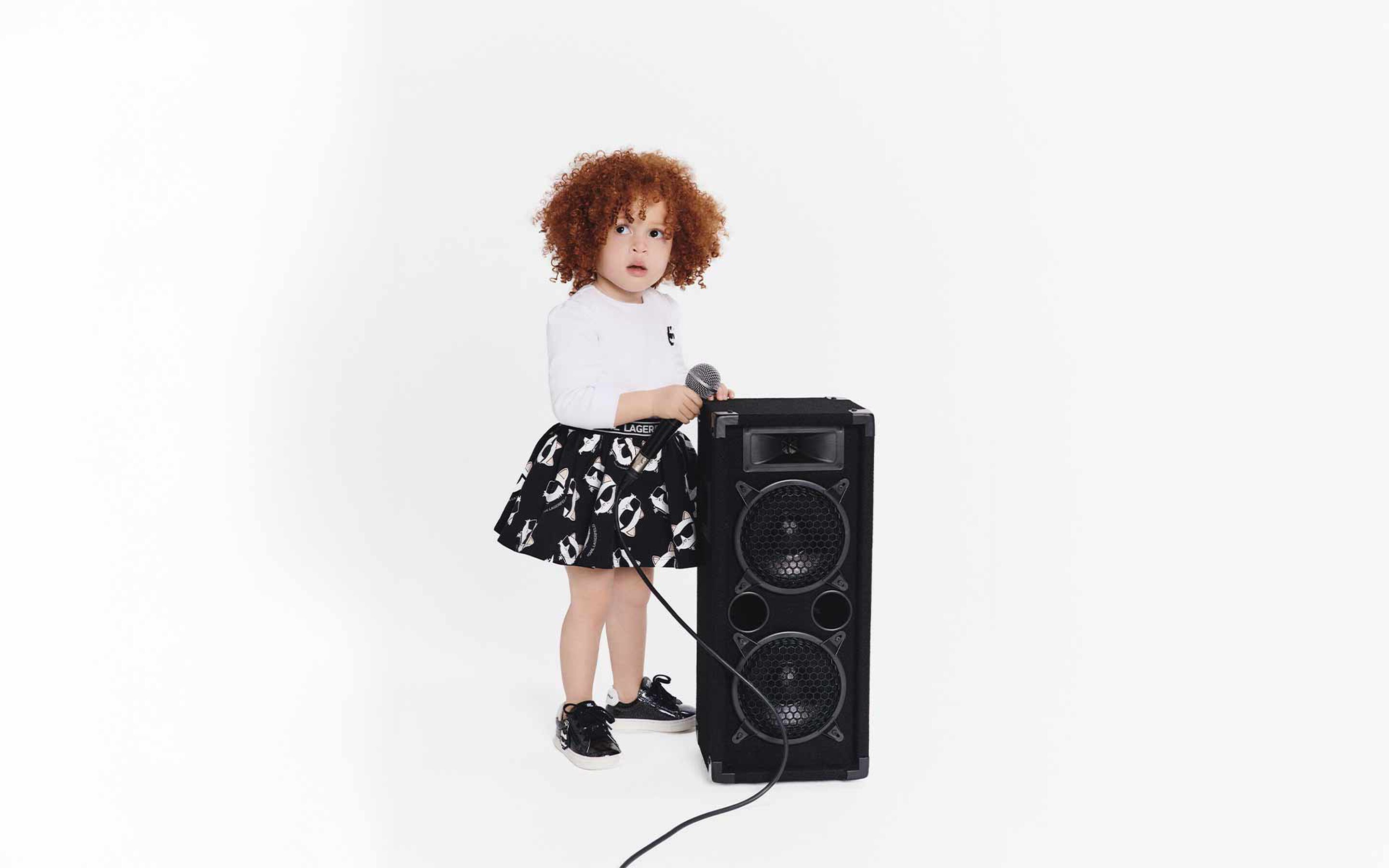mini me Karl Lagerfeld girl for Kids around