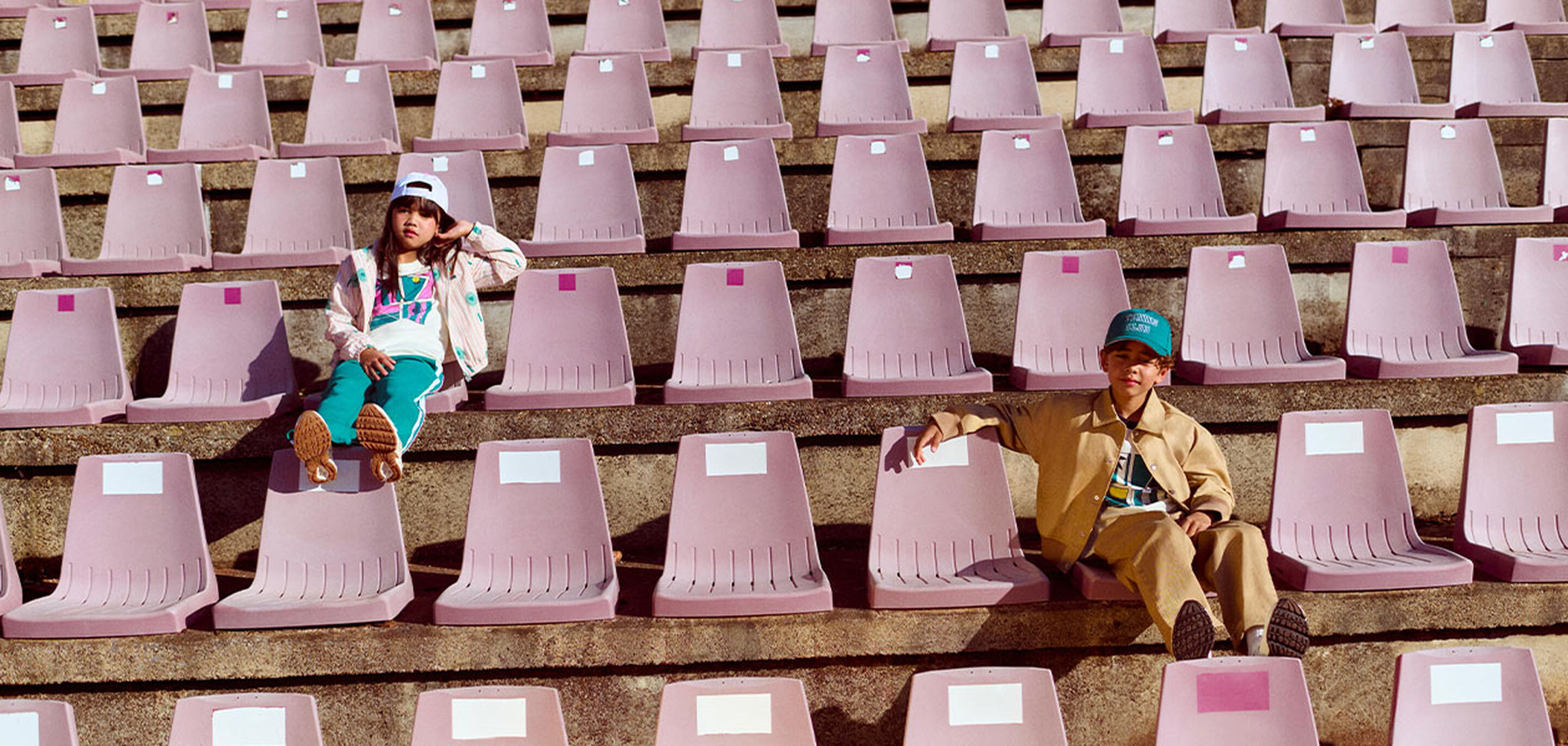 D&eacute;tail du tissu et motif de la nouvelle collection Kids Around