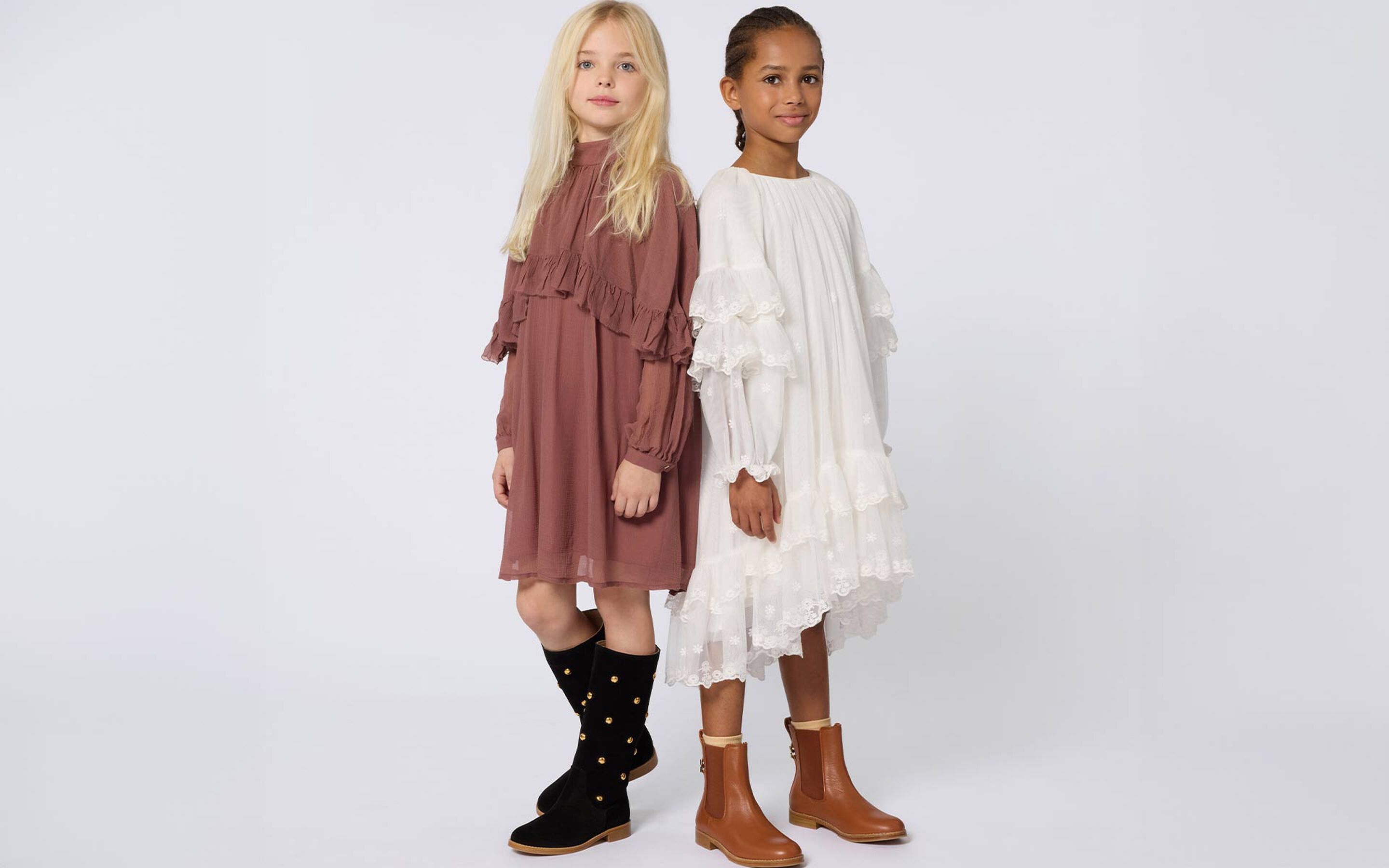 Les vêtements et accessoires pour filles de la marque de luxe Chloé sur Kids around