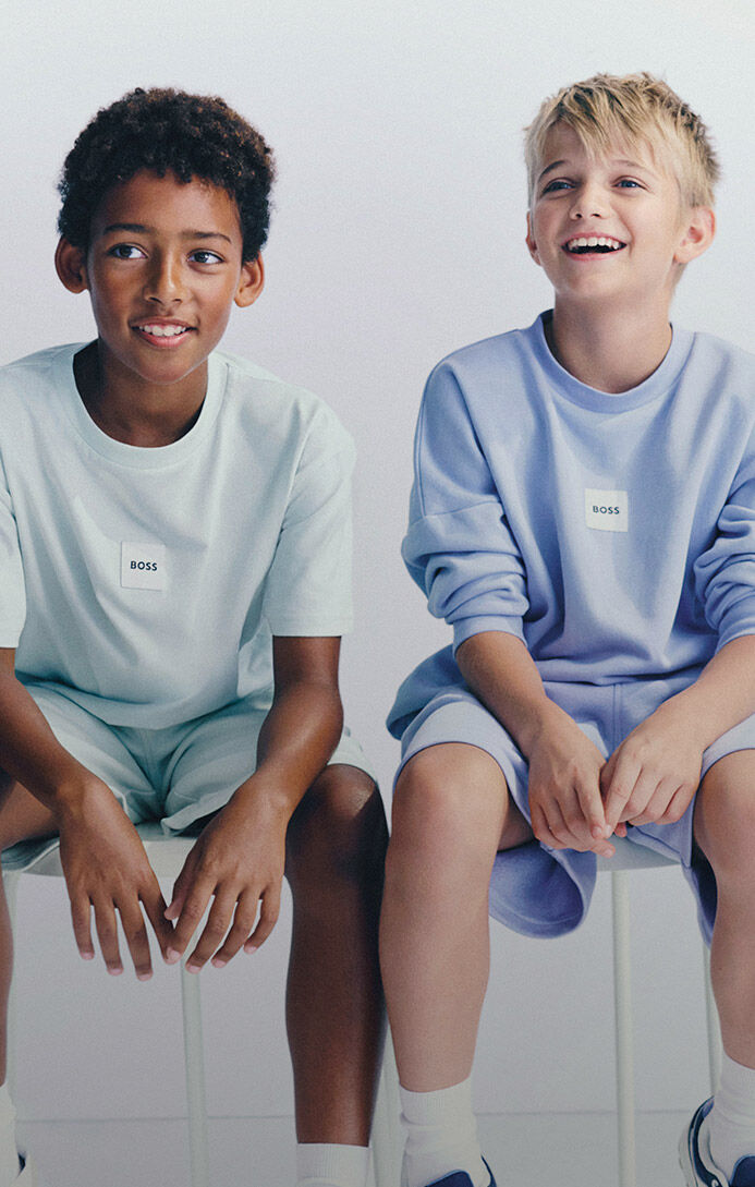 The Summer 2026 boy selection from the BOSS brand at Kids around