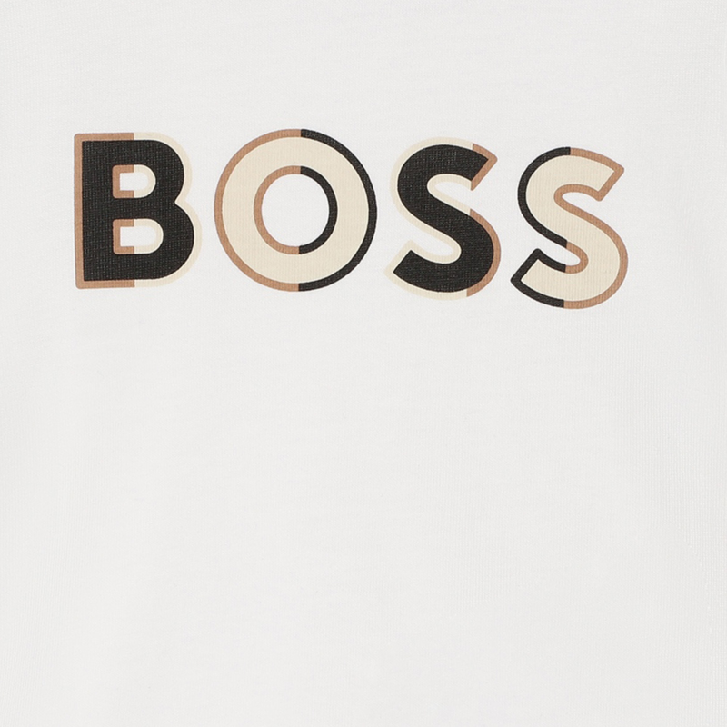 T-shirt avec imprimé sigle BOSS 
                    GARCON