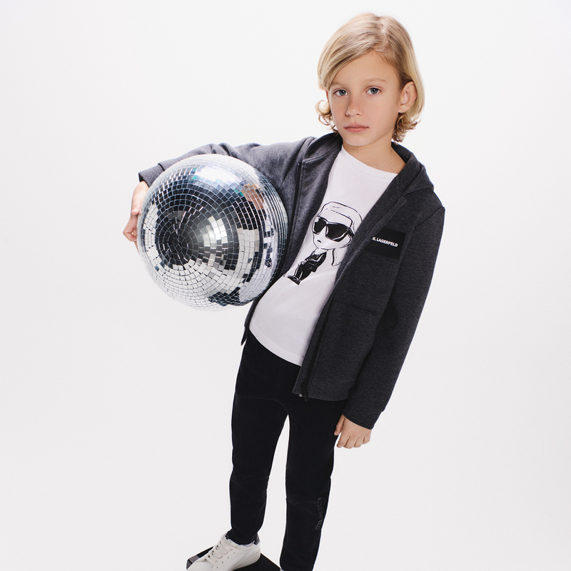 Sweat &agrave; capuche KARL LAGERFELD KIDS 
                        GARCON
