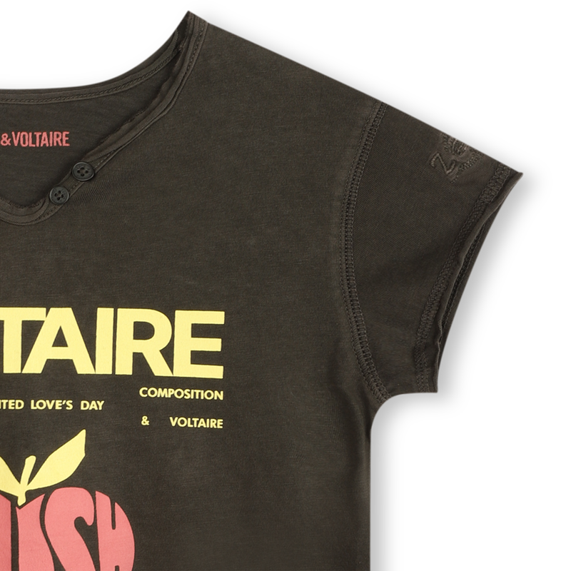 T-shirt avec broderie manche ZADIG & VOLTAIRE 
                    FILLE