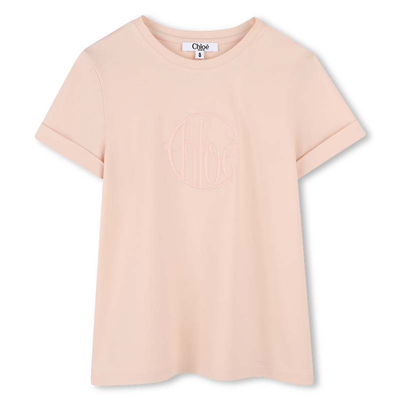 T-shirt avec broderie logo CHLOE 
                    FILLE