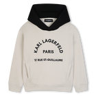 Sweat-shirt &agrave; capuche KARL LAGERFELD KIDS 
                    GARCON