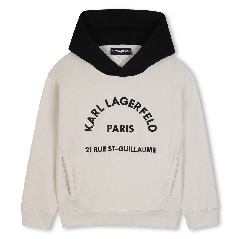 Sweat-shirt &agrave; capuche KARL LAGERFELD KIDS 
                        GARCON