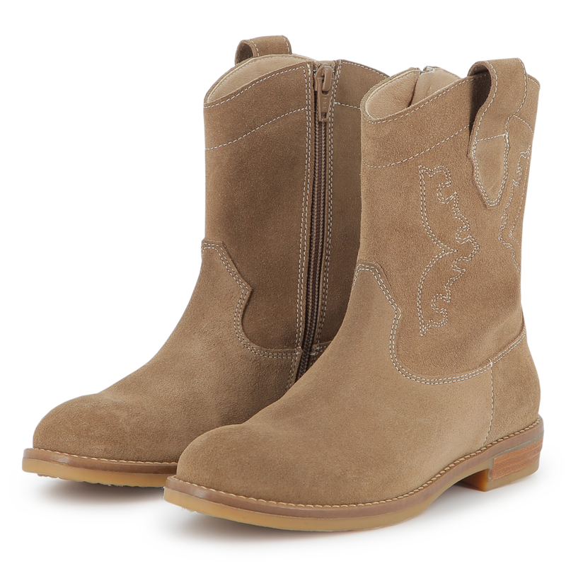 Bottines western en cuir de vachette ZADIG & VOLTAIRE 
                    FILLE