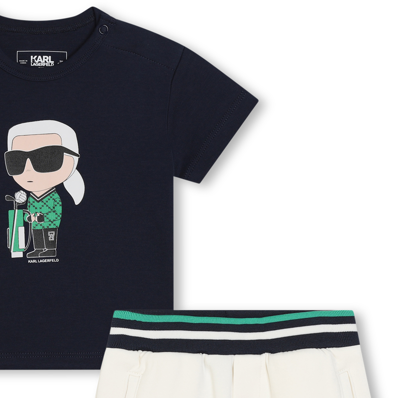 Ensemble short et T-shirt KARL LAGERFELD KIDS 
                    GARCON
