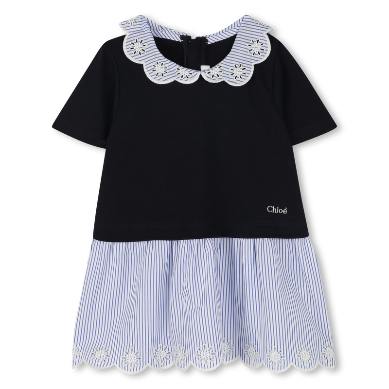 Robe bimatière avec col CHLOE 
                    FILLE