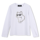 Tee-shirt manches longues KARL LAGERFELD KIDS 
                    FILLE