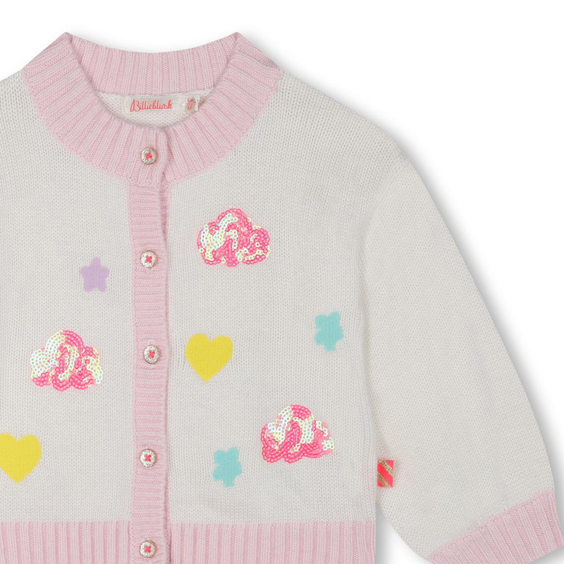 Cardigan en tricot orn&eacute; de sequins BILLIEBLUSH 
                        FILLE