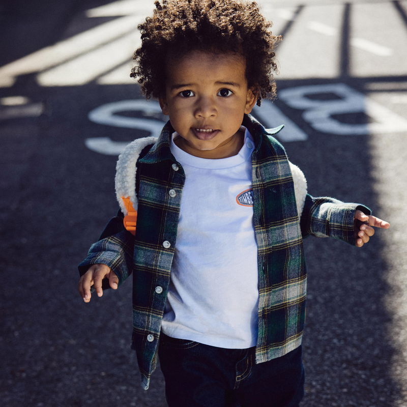 Chemise &agrave; carreaux en coton TIMBERLAND 
                        GARCON