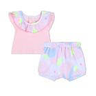 Ensemble Tee-shirt + short BILLIEBLUSH 
                    FILLE