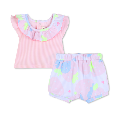 ENSEMBLE T-SHIRT + SHORT BILLIEBLUSH FILLE