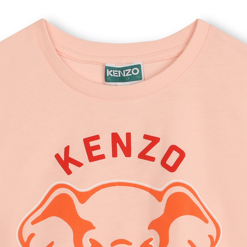 T-shirt avec imprimé éléphant KENZO KIDS 
                    FILLE