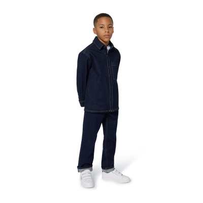 Baskets en cuir de vachette BOSS GARCON