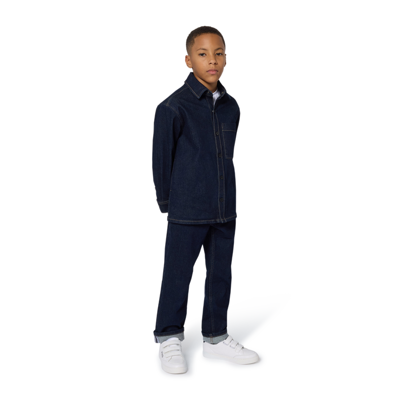 Baskets en cuir de vachette BOSS 
                    GARCON