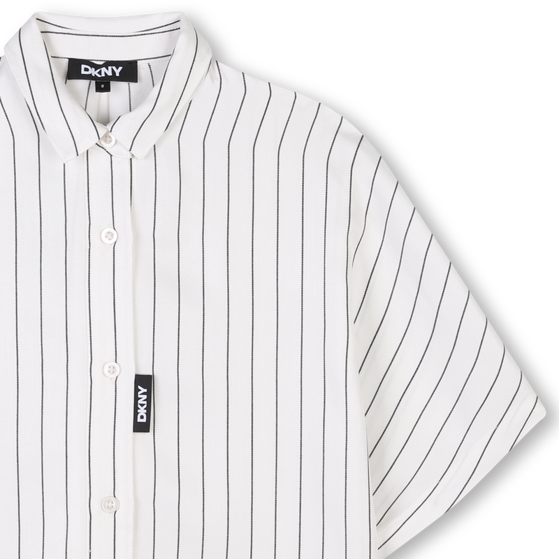 Chemise longue fluide rayée DKNY 
                    FILLE