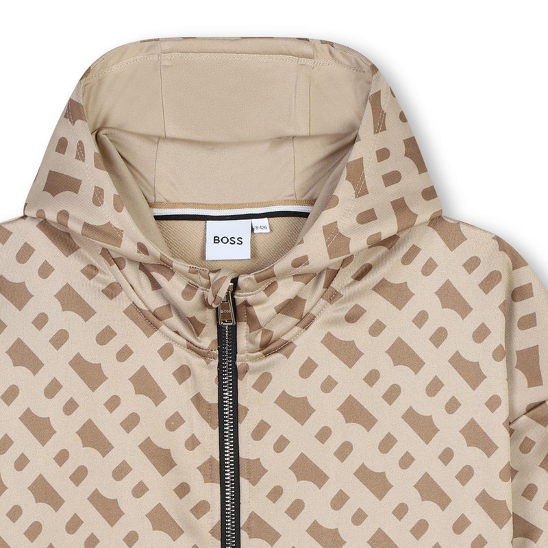 Cardigan en jacquard à capuche BOSS 
                    FILLE