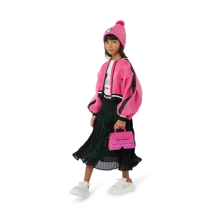 T-shirt avec imprimé placé KARL LAGERFELD KIDS 
                    FILLE