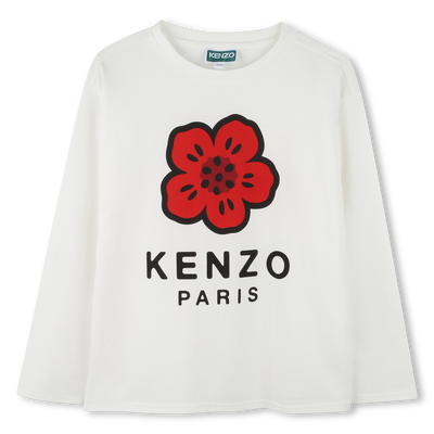Tee-shirt à manches longues en jersey KENZO KIDS UNISEXE