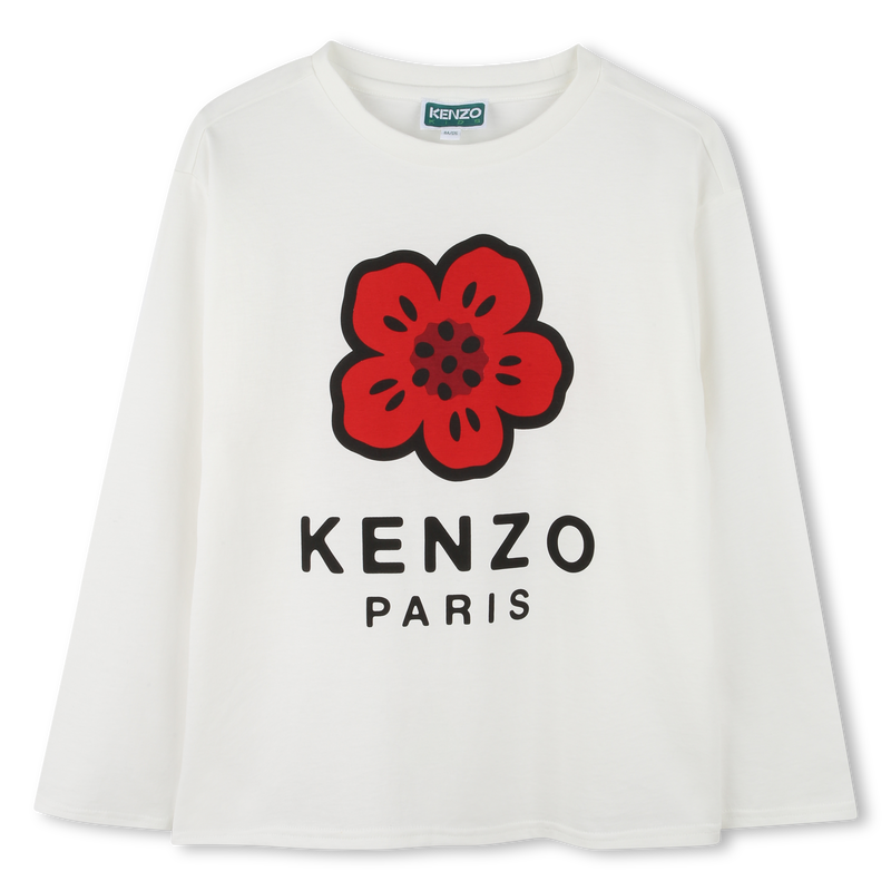 Tee-shirt à manches longues en jersey KENZO KIDS 
                    UNISEXE