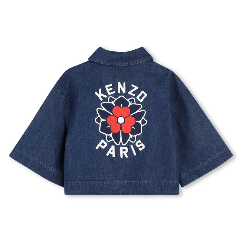 Veste en jean brodée KENZO KIDS 
                    FILLE