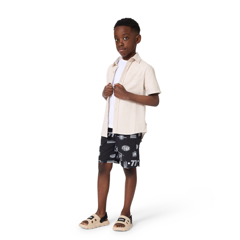Sandales &agrave; fermeture par bandes auto agrippantes BOSS 
                        GARCON