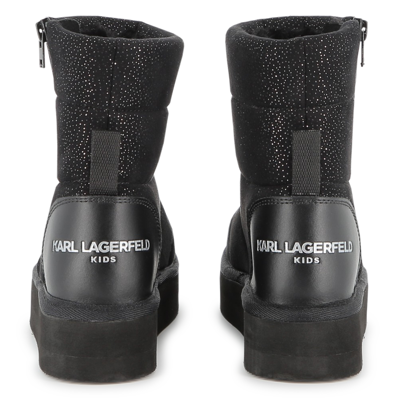 Bottine en textile pailleté KARL LAGERFELD KIDS 
                    FILLE