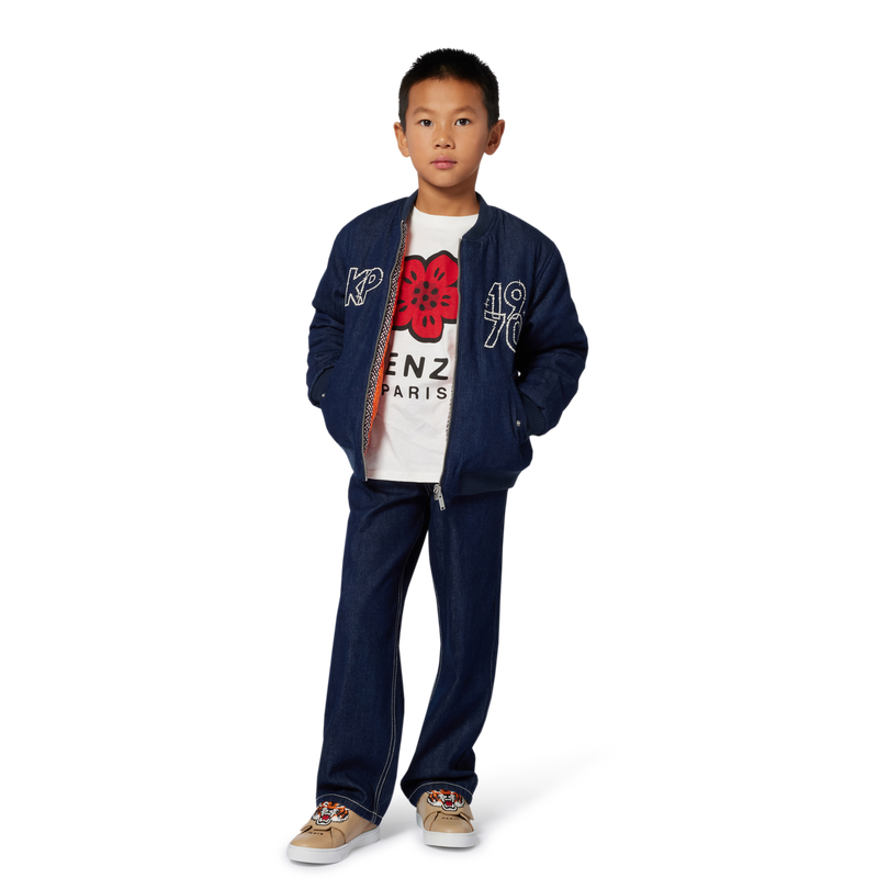 Baskets en cuir de vache KENZO KIDS 
                        UNISEXE