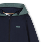 Sweat zipp&eacute; &agrave; capuche BOSS 
                    GARCON