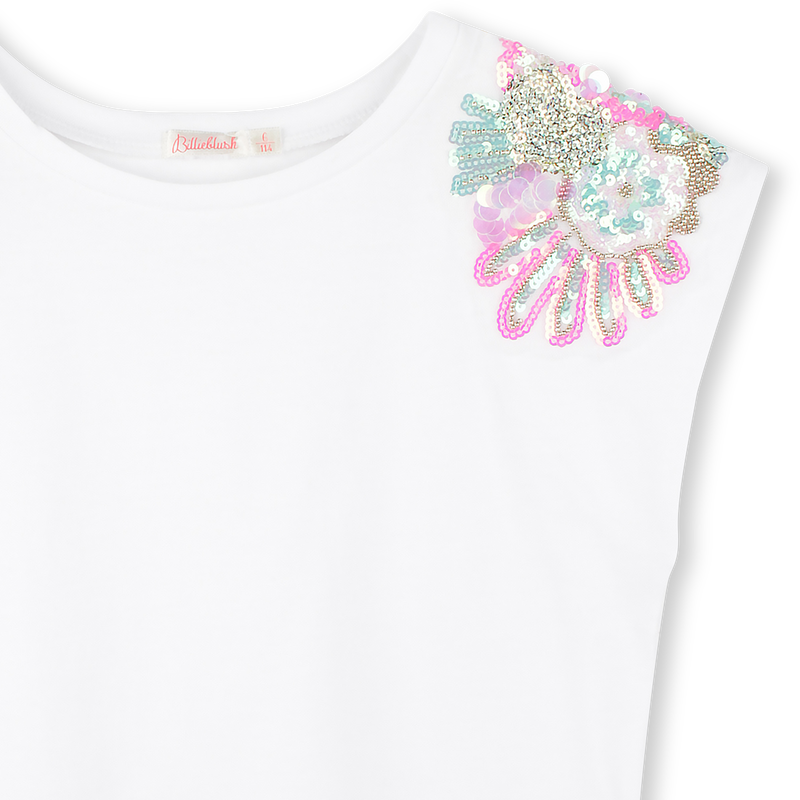 T-shirt &agrave; &eacute;paules orn&eacute;es de sequins BILLIEBLUSH 
                        FILLE