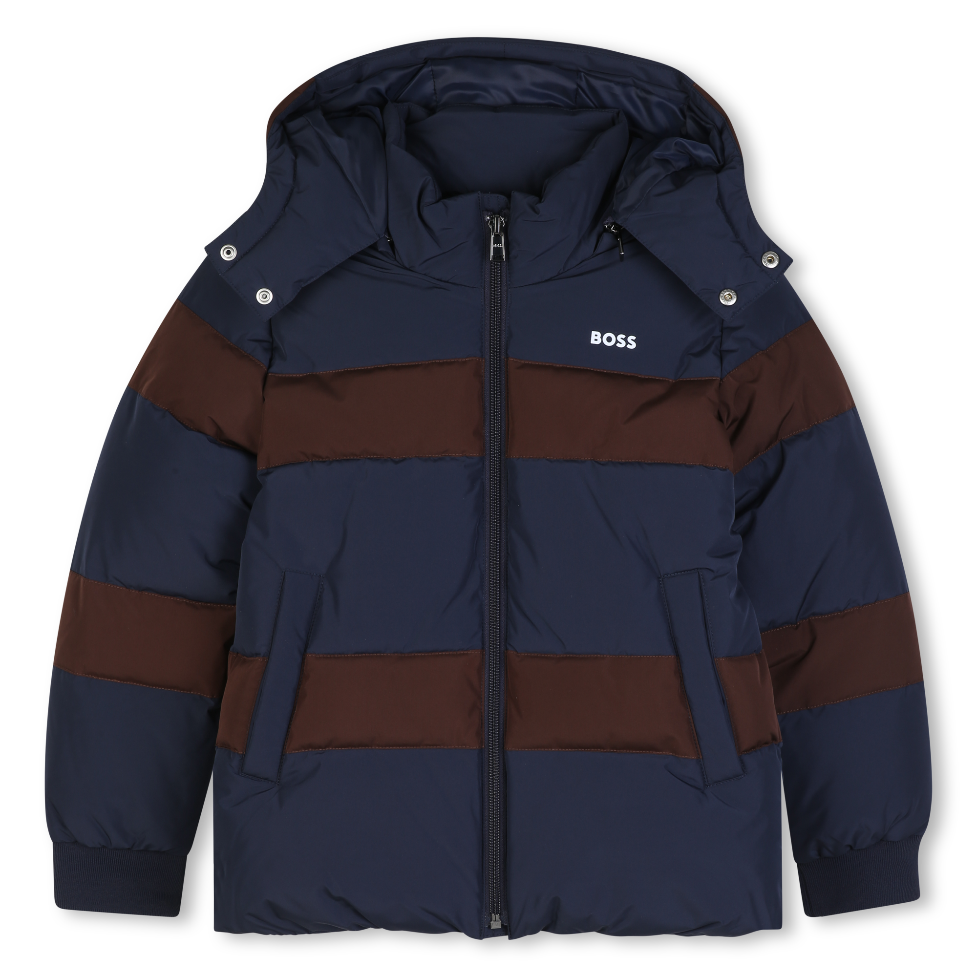 Hooded down jacket