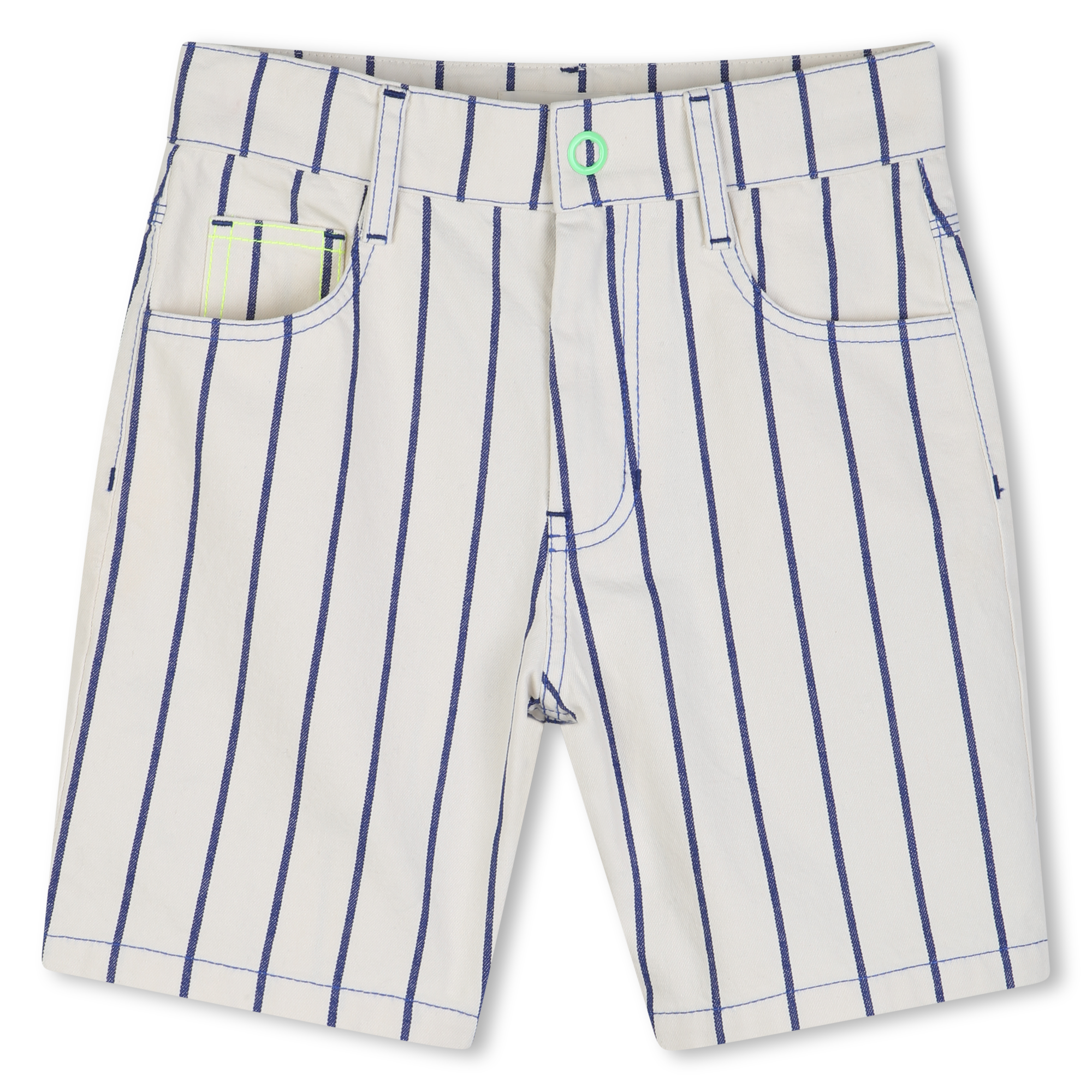 Bermudashorts aus zerknittertem material