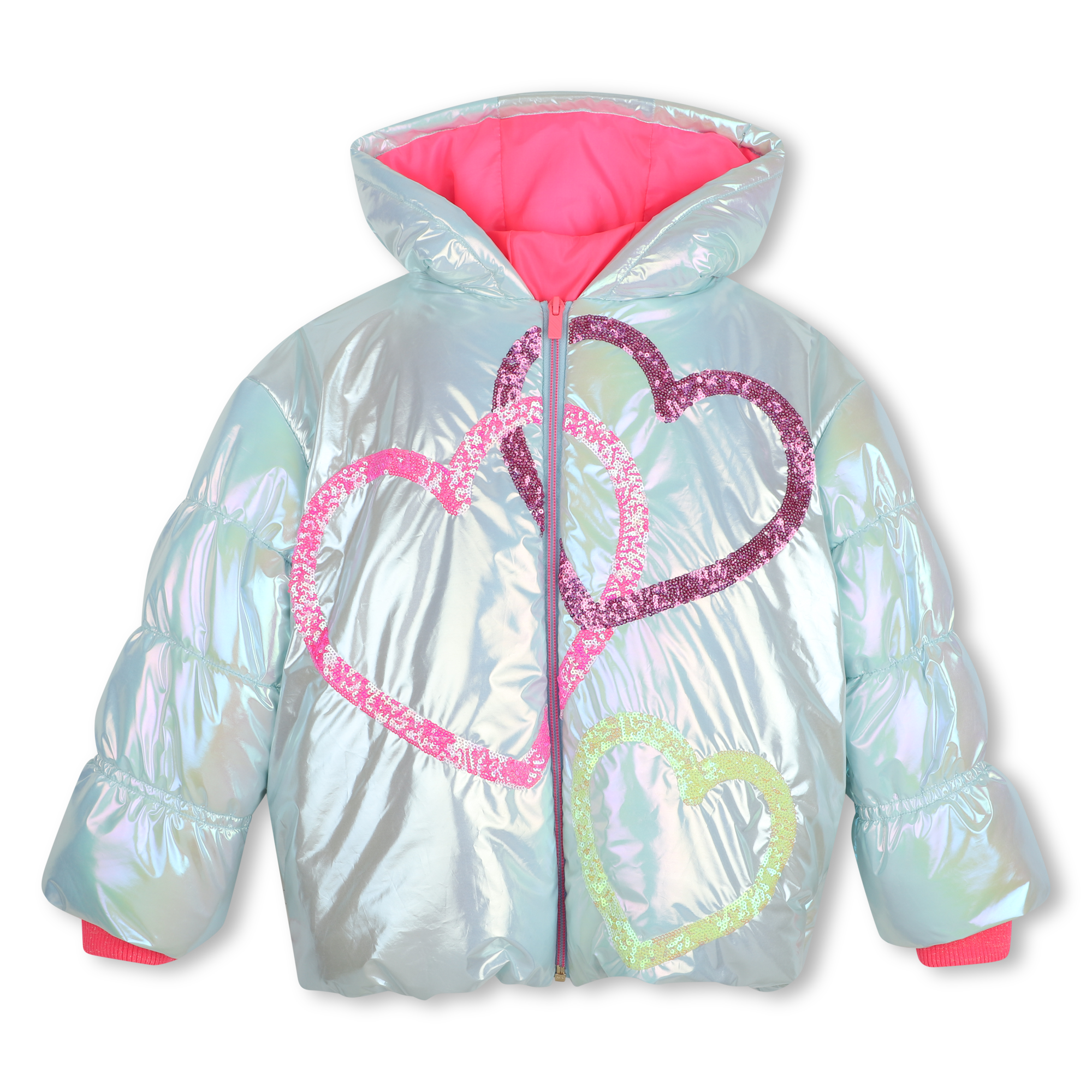 Hooded down jacket