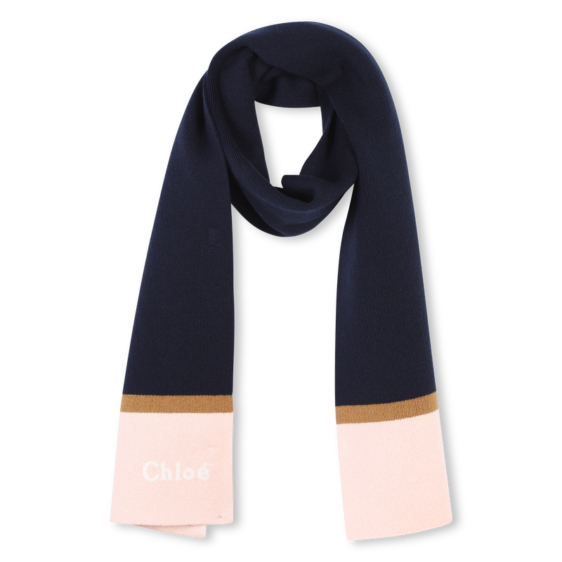 Écharpe tricolore en tricot CHLOE 
                    FILLE