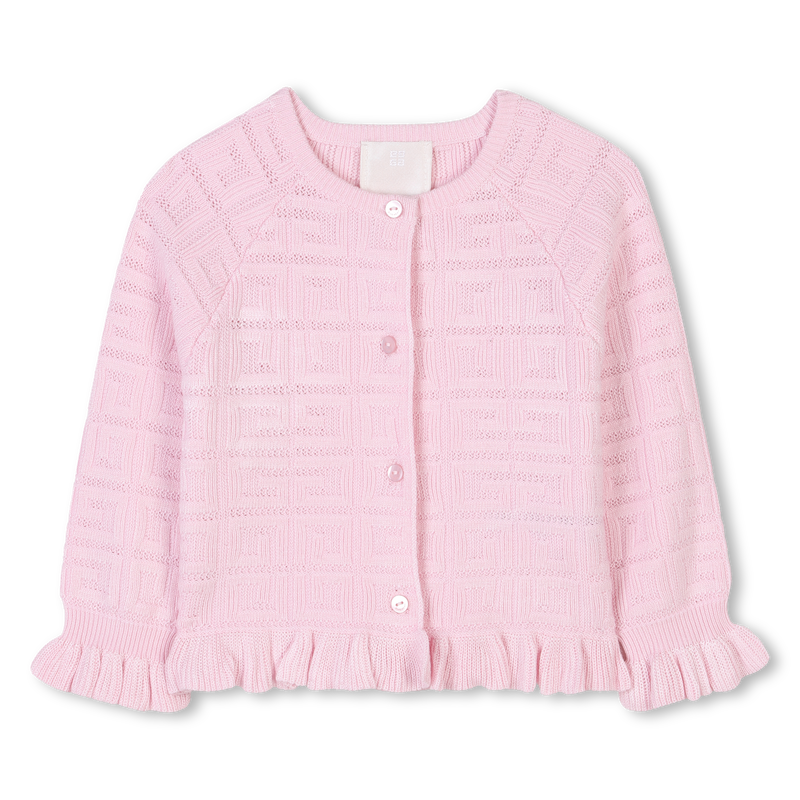 Cardigan boutonné en tricot GIVENCHY 
                    FILLE