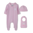 Ensemble pyjama + bavoir + bonnet BOSS 
                    FILLE