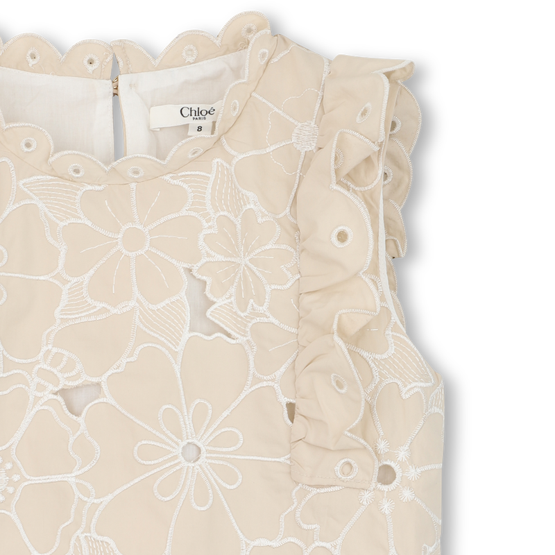 T-SHIRT BRODERIES FLORALES CHLOE 
                        FILLE