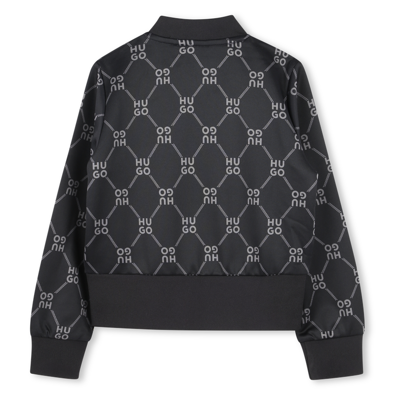 Sweat-shirt zippé imprimé sigle Hugo 
                    FILLE