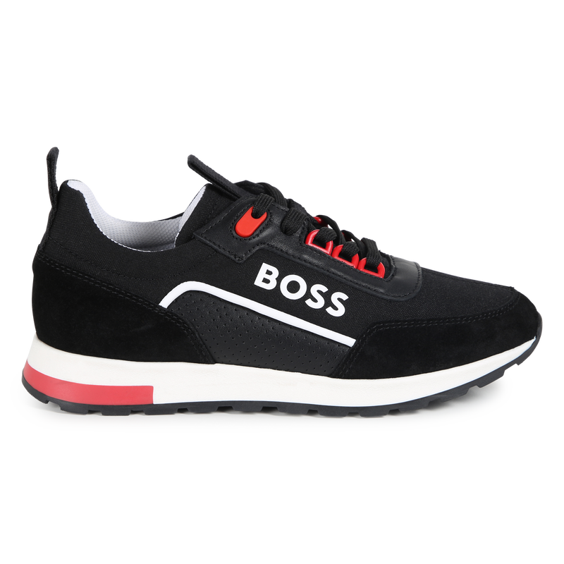Baskets lacées multi-matières BOSS 
                    GARCON
