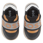 Baskets avec &eacute;lastique sigl&eacute; BOSS 
                    GARCON
