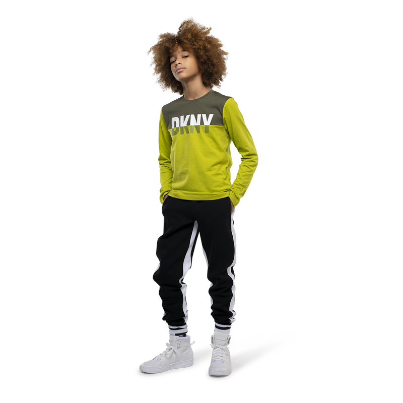 T-shirt à découpe et sigle DKNY 
                    GARCON