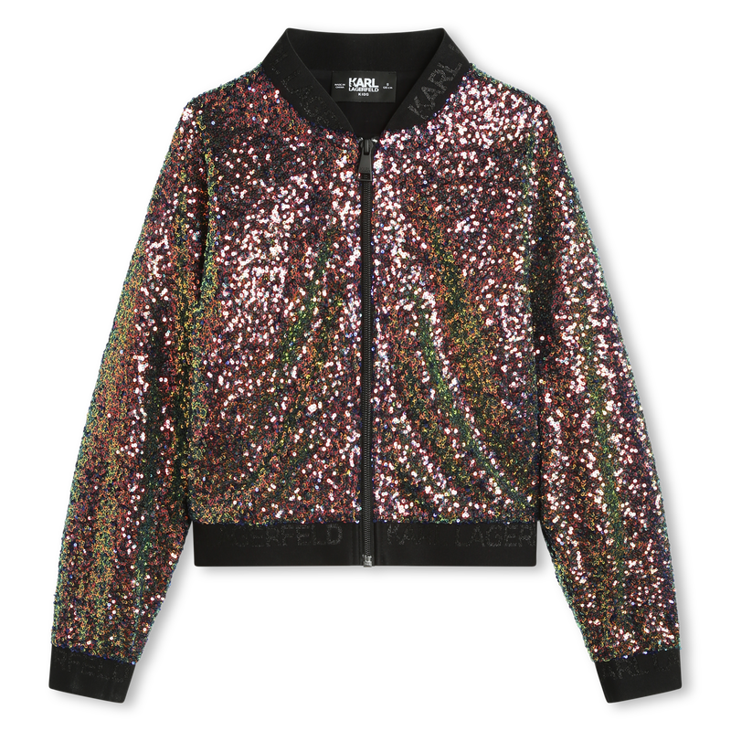 Bomber en sequins brodés KARL LAGERFELD KIDS 
                    FILLE