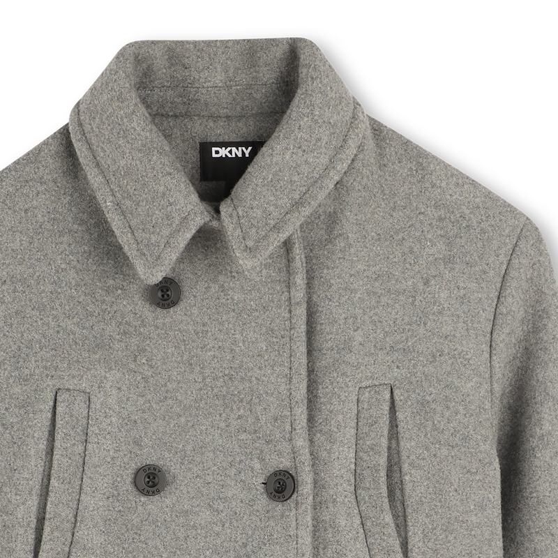 Manteau en drap de laine DKNY 
                    FILLE