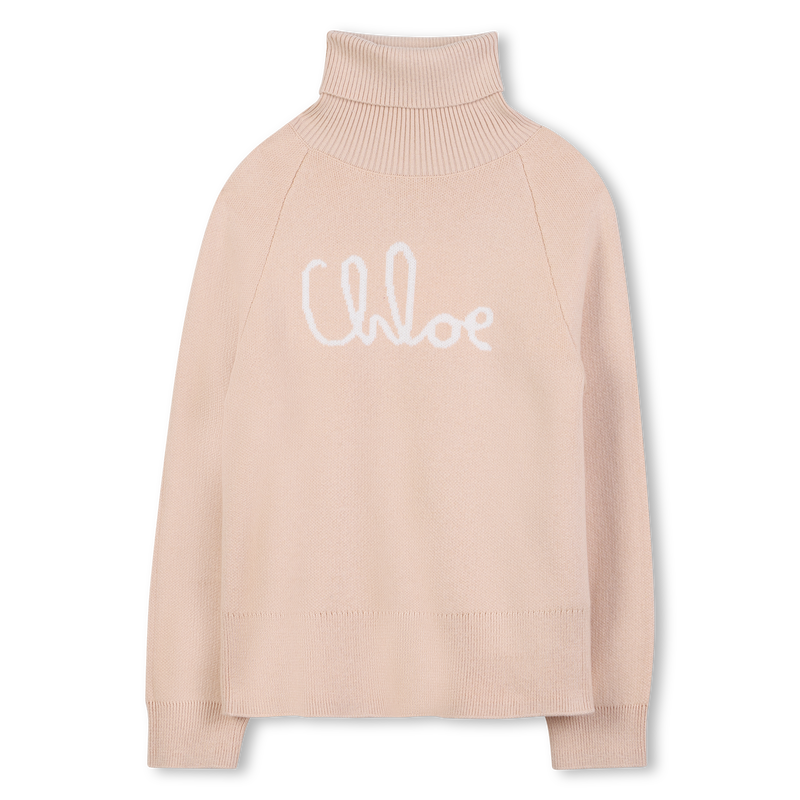 Pull col roul&eacute; en tricot CHLOE 
                        FILLE