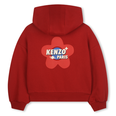 Sweat à capuche en molleton KENZO KIDS FILLE