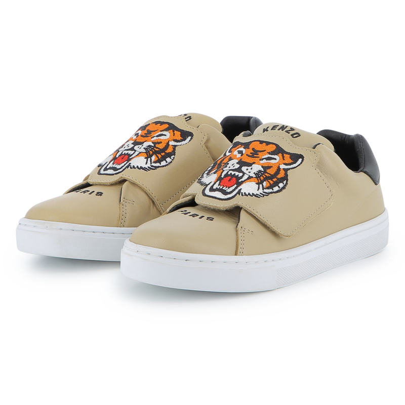 Baskets en cuir de vache KENZO KIDS 
                    UNISEXE